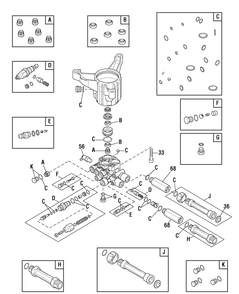 Pump (80011012) Diagram and Parts List for 020664-01  Briggs and Stratton Pressure Washer